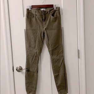 LOFT Legging Jean in Olive Green Size 27